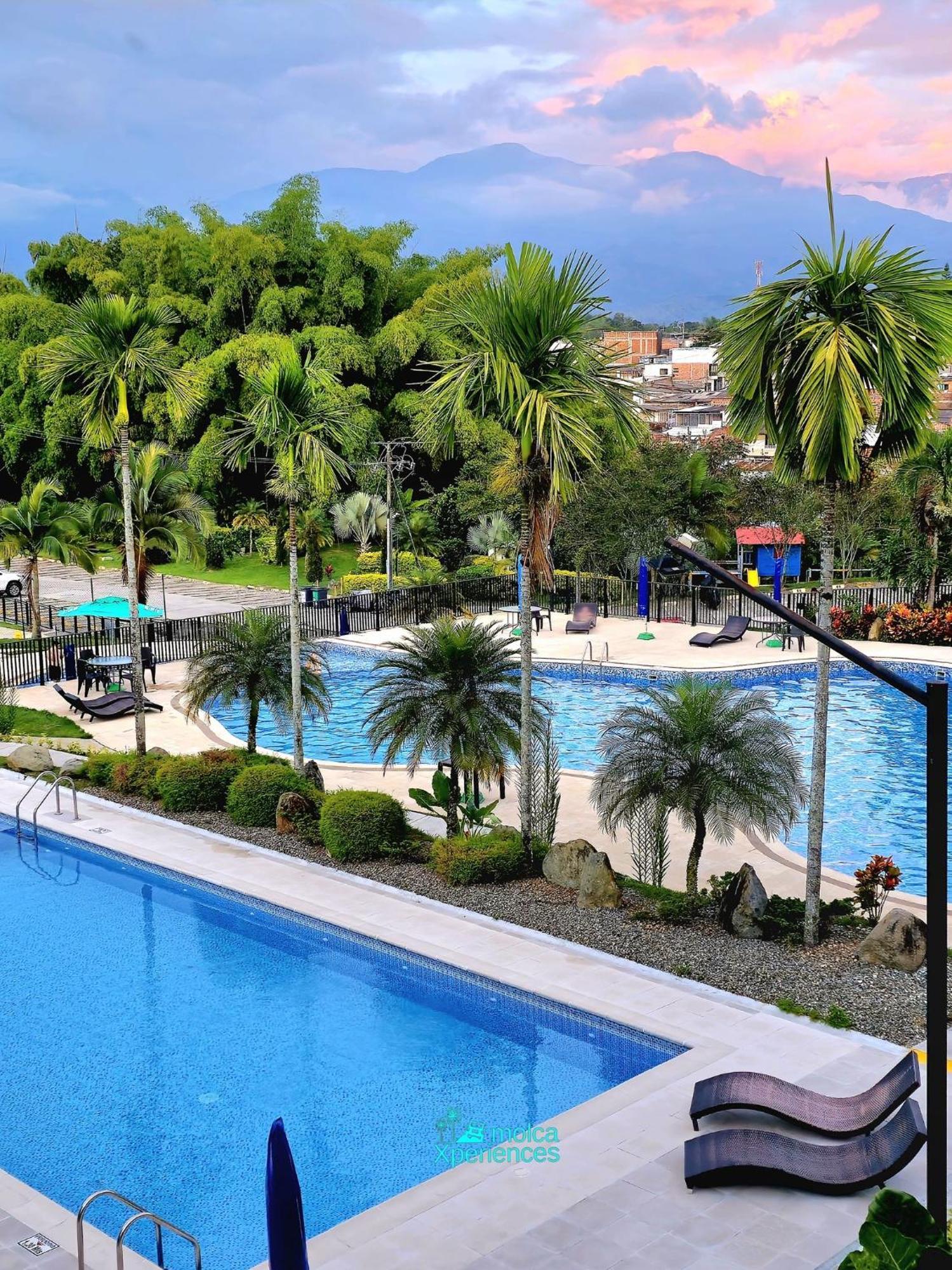 Apartamento Privado Vacacional A 5M Del Aeropuerto, 20 Minutos Del Parque Del Cafe Y Centro De Armenia Con 4 Piscinas, 3 Jacuzzi, Sauna By Molca Xperiences 2H Exterior foto